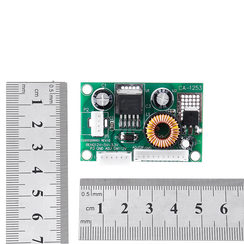5pcs DC12V to DC5V/3.3V 3A  Converter Step Down Module CA-1253 Power Supply Board