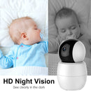 HD 1080P Wifi IP Camera 355 Pan/Tilt Rotation Night Vision Work with Amazon Alexa Google Home