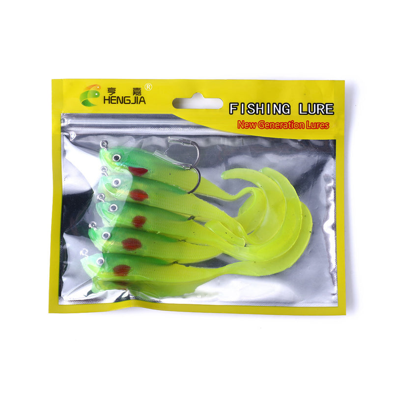 ZANLURE 5pcs/set 11cm 16g Sea Fishing Lure Soft Lure Kit Set Artificial Bait Wobbler Bass Carp Lures