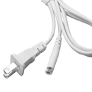 1.5m AC C8 US Plug Power Supply Adapter Cord Cable PVC White Power Adapter Connector Line for Monitor