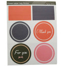 Flowers Art Craft Gift Wrapping Paper Bag Candy Food Gift Bags with Sticker for Christmas Wedding Party