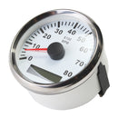 Marine Tachometer Gauge LED Hour Meter Boat RPM 12V/24V 8000RPM Stainless Steel