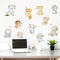 Miico FX1020L Cute Cartoon Cat Stickers Decorative Sticker Wall Stickers Toilet Stickers