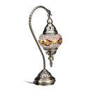 Handmade Swan Lamp Vintage Glass Turkish Style Bedside Home Table Night Light
