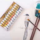 Marie's Chinese Painting Pigment 18/24/36 Colors Watercolor Paint Set Art Painting Drawing Pigments Profesional Art Painting Tools