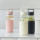 Fun Home 500ml Glass Water Bottle Portable -20-150 Temperature Tea Cup Drinking Mug With Silicone Case from xiaomi youpin