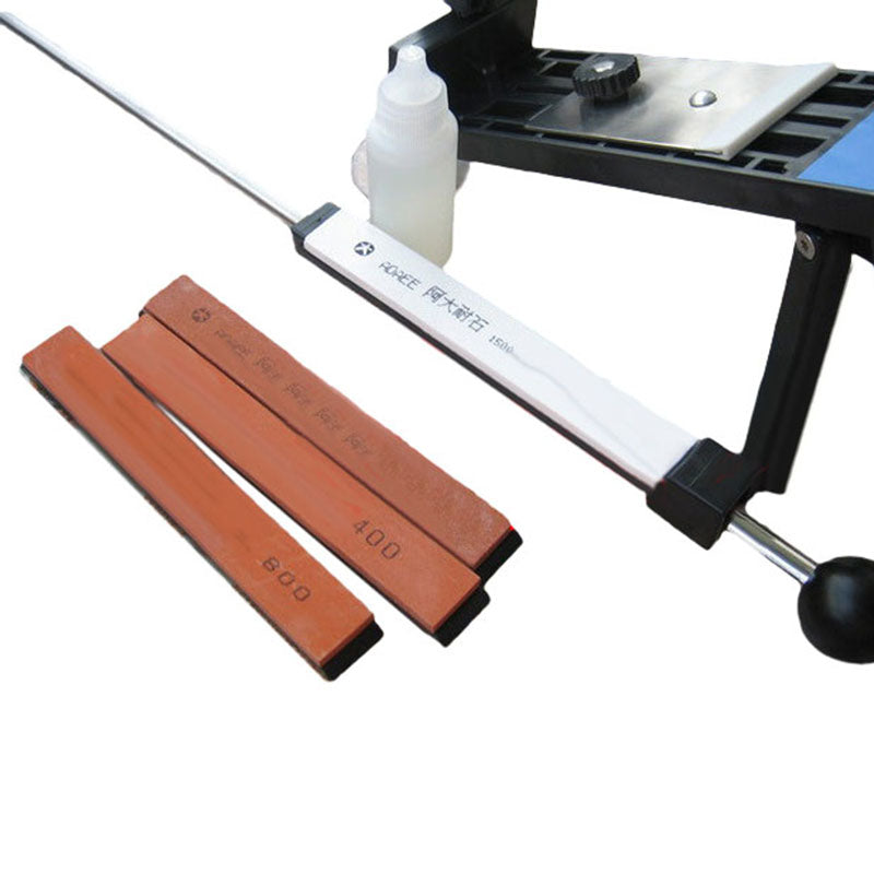 KCASA Iron Steel Sharpener Metal Fixed-angle Grinder Sharpener System with 4 Stones Sharpen Stone