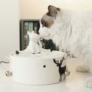 Pet Ceramic Electric Automatic Water Fountain Dog Cat Drinking Bowl Tank Water Dispenser Pump