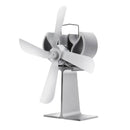 4 Small Blades Heat Powered Wood Stove Fan for Log Wood Burner Fireplace Eco Fan