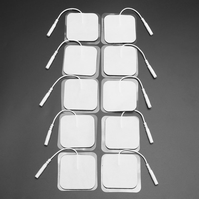 40pcs Replacement Tens Electrode Pad Pads EMS 5x5cm White Cloth