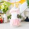 Summer Pet skirts for Small Size Dogs With Gold Buckle Plaid Student Style Fashion Pet Dog Skirt