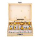 12pcs 8mm Shank Router Bit Set Woodworking Cutter Tool With Wooden Case