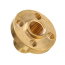 3D Printer T8 1/2/4/8/10/12mm Copper Lead Screw Nut For Stepper Motor Lead Screw 8mm Thread