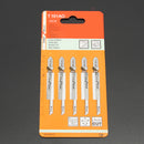 5pcs T101AO HCS T-Shank Jigsaw Blades Curve Cutting Tool For Wood Plastic