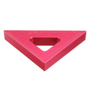 T1 Aluminum Alloy 90 Degrees Height Triangle Ruler Woodworking Metric and Inch Triangular Clamping Ruler Measuring Ruler