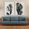 Miico Hand Painted Combination Decorative Paintings Lovers portrait Wall Art For Home Decoration