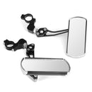 Pair 360 Rotate Rearview Mirrors Adjustable Aluminum Alloy Cycling Bike Mirror Motorcycle