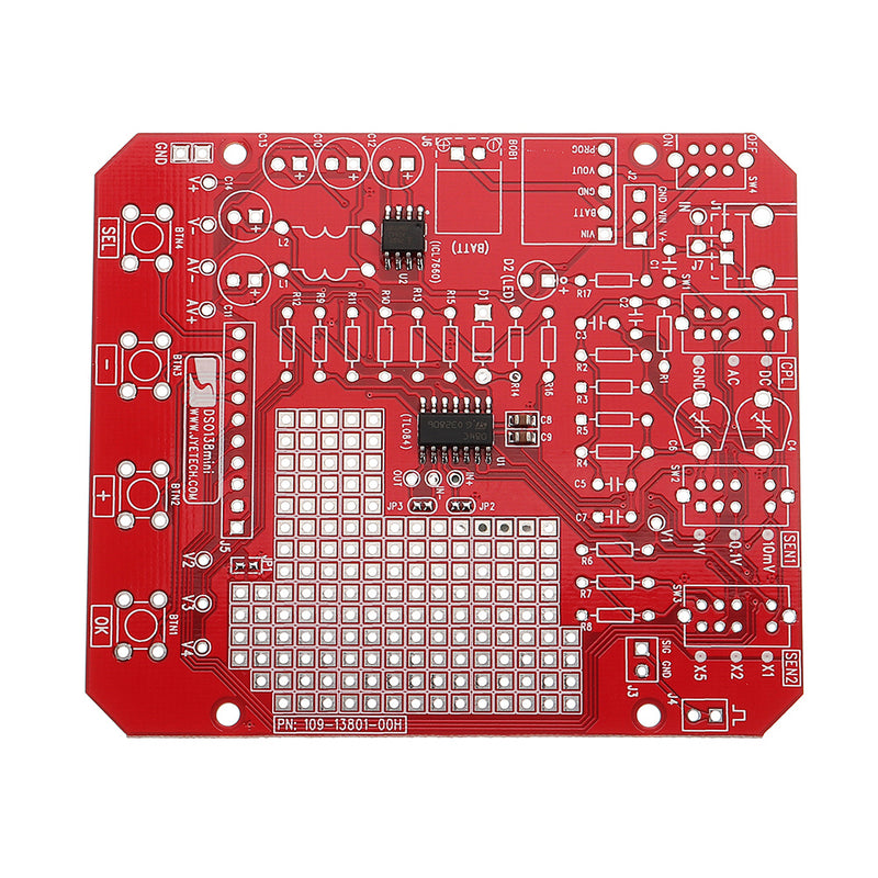 Original JYETech 13805K DSO138mini DIY Digital Oscilloscope Kit SMD Pre-soldered 200KHz 3.5V-6V DC