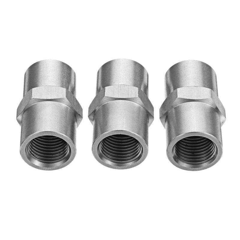3pcs 1/8 Inch NPT Female Thread Fitting PCP CO2 Air Hose Pipes Hex Nipple Fittings