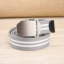 ZANLURE 130cm Fiber Belt Zinc Alloy Buckle Quick Release Tactical Belts