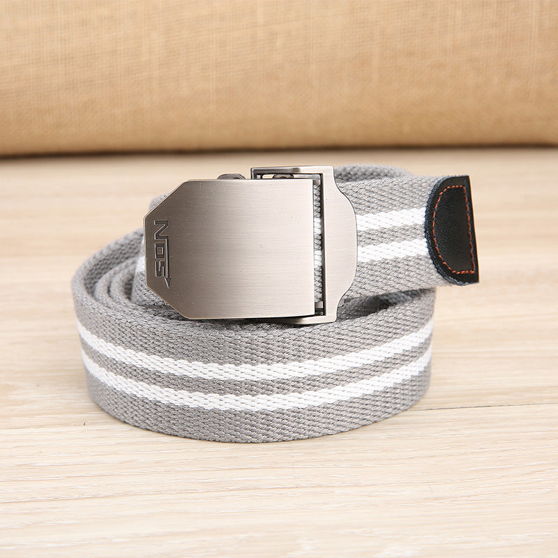 ZANLURE 130cm Fiber Belt Zinc Alloy Buckle Quick Release Tactical Belts