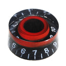 Black Red Electronic Guitar Speed Dial Knobs Control Knobs For LP LES PAUL Guitar