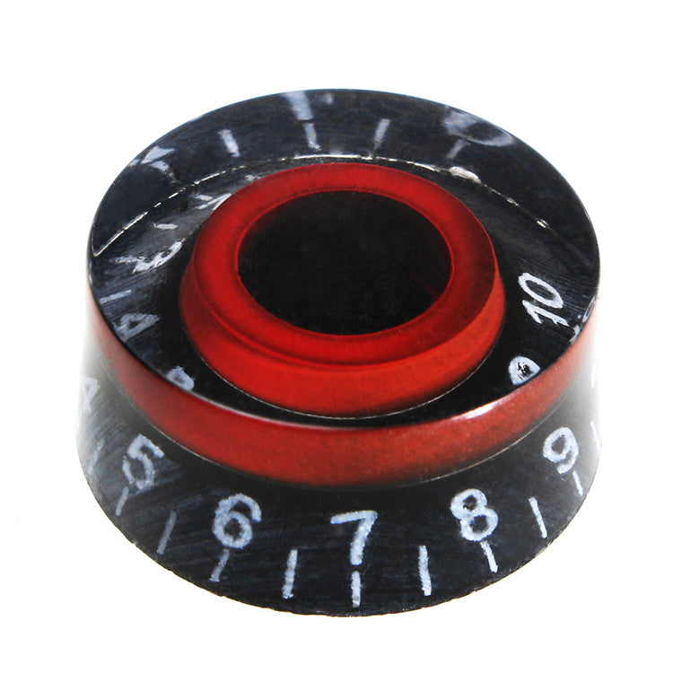 Black Red Electronic Guitar Speed Dial Knobs Control Knobs For LP LES PAUL Guitar