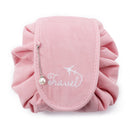 Oxford Cloth Velvet Lazy Bundle Mouth Drawstring Cosmetic Bag Large Capacity Wash Bag
