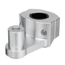 Pair 7/8inch 22mm-28mm Silver Motorcycle Handlebar Clamp Aluminum Mount Bracket
