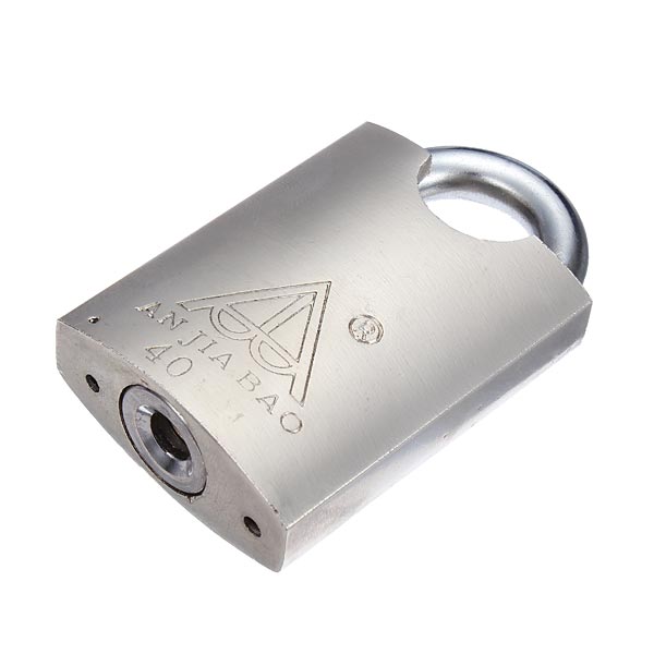 40mm 4 Keys Heavy Duty Closed Shackle High Security Solid Steel Lock Padlock