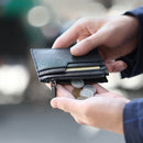 90 Fun Cowhide Leather Wallet 6 Slots Card Holder Coin Change Purse Pocket Bag Outdoor Travel from xiaomi youpin