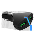 AZDOME Quick Charge 3.0 Dual USB Car Charger 5V 3A Fast Charging for iPhone X/8/8 Plus