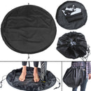 Black Waterproof Wetsuit Mat Bag Nylon Beach Surf Change Carry Changing Clothes Storage Bag Container