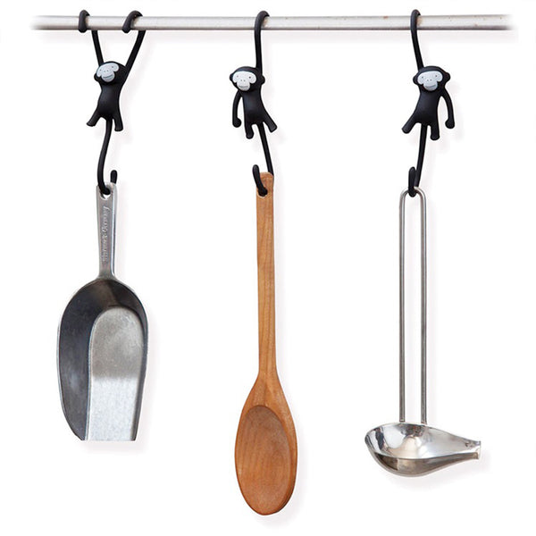 1Pcs Monkey Hand Hanging Hook Holder Kitchen Bathroom Tie Towel Hanger Wall Rack