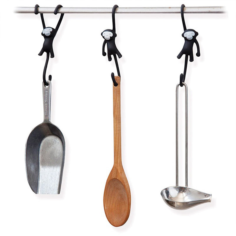 1Pcs Monkey Hand Hanging Hook Holder Kitchen Bathroom Tie Towel Hanger Wall Rack