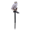 Solar Powered Owl LED Lawn Lamp Garden Decor Waterproof Landscape Light