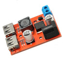 3Pcs DC-DC 9V/12V/24V/36V To 5V Dual USB Buck Module Vehicle Charging Solar 3A Voltage Regulator