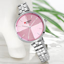 CURREN 9043 Simple Style Ladies Wrist Watch Stainless Steel Band Quartz Watches