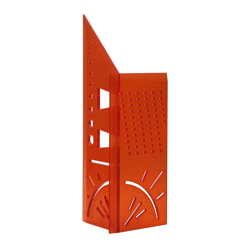 Woodworking Ruler 3D Mitre Angle Measuring Gauge Square Size Measure Hole Positioning Tool