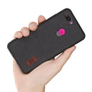 Bakeey Luxury Fabric Splice Soft Silicone Edge Shockproof Protective Case For Xiaomi Mi8 Lite