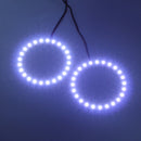 Pair 80mm 12V White Angel Eyes Lights Headlight for BMW 24SMD LED Ring Car Light