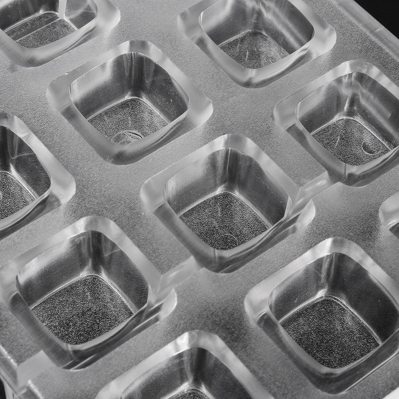 21 Cups Squares Shaped PC DIY Chocolate Mold Candy Pudding Ice Jelly Mould