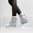 PVC Women Rain Shoes Cover Double Layers Waterproof Rain Reusable Shoes Covers Slip-resistant Rain