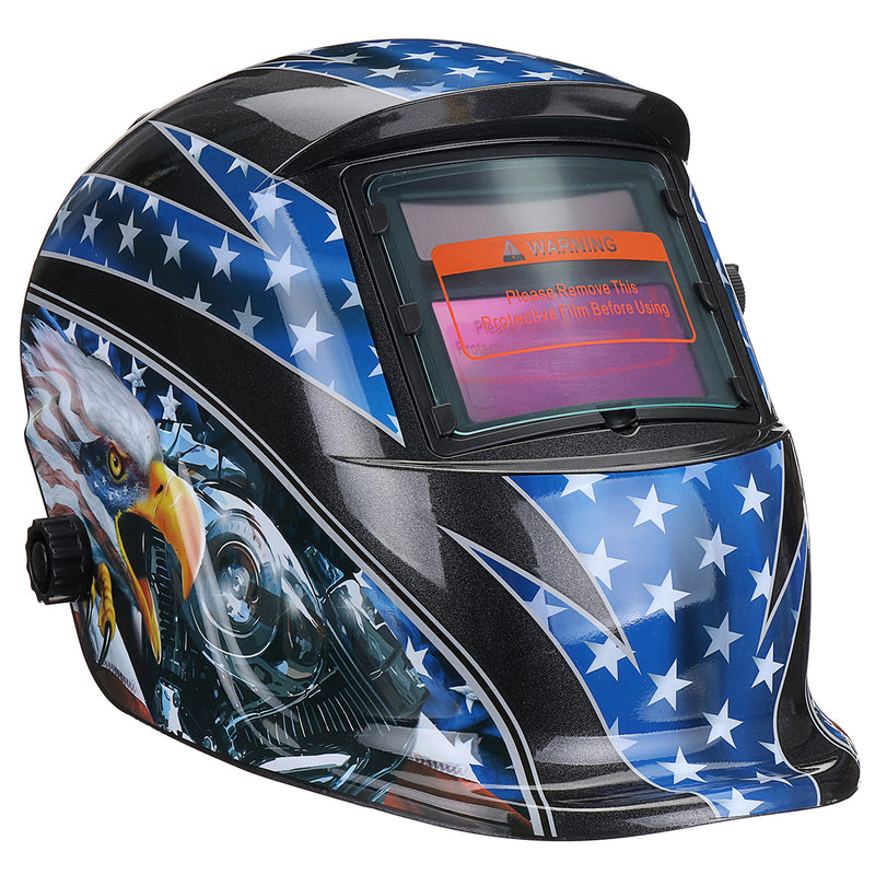 Solar Power Automatic Dimming Welding Helmet Welding Mask + Head Band
