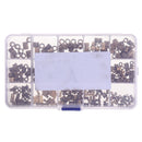 Suleve MXBN7 330Pcs M2/M3/M4/M5 Knurled Brass Round Female Thread Knurled Nuts Round Insert Embedment Nut Assortment Set