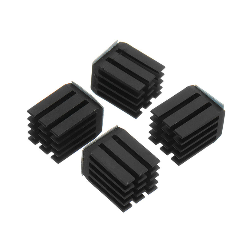 12PCS Black TMC2100 Stepper Motor Driver Cooling Heatsink With Back Glue For 3D Printer