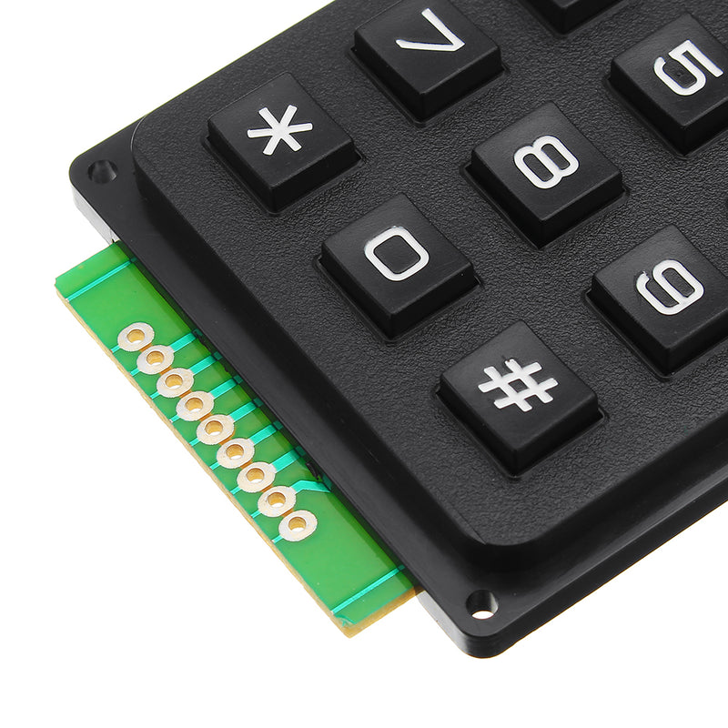 3pcs 12 Key MCU Membrane Switch Keypad 4 x 3 Matrix Array Matrix Keyboard Module
