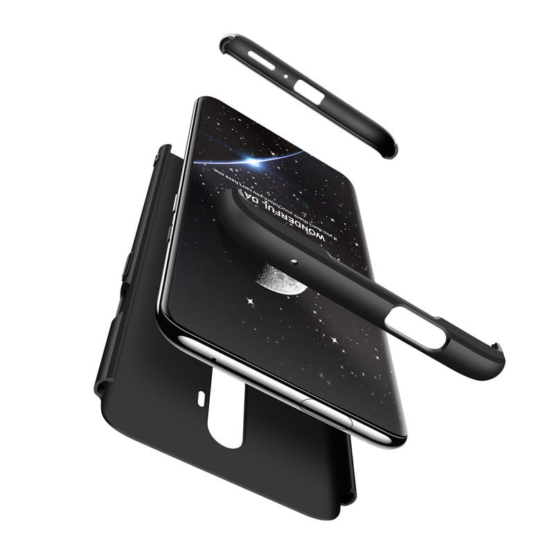 For OnePlus 7T Pro Case Bakeey Double Dip 360 Hard PC Full Cover Shockproof Protective Case