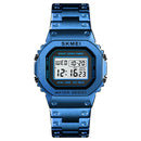 SKMEI 1456 LED Chronograph Countdown Alloy Case Stainless Steel Waterproof Digital Watch Men Watch
