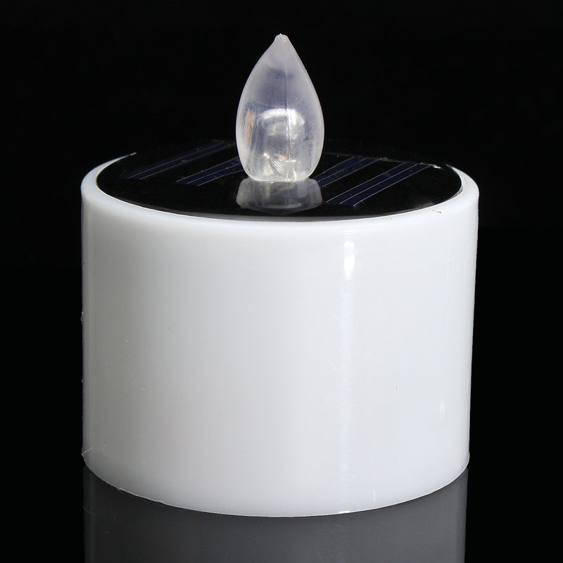 Solar Powered LED Candle Battery Wedding Decor Romantic Warm White Tea Light